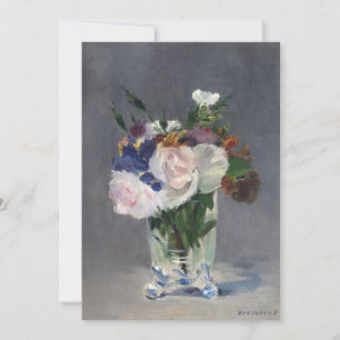 Fleurs dans un vase de cristal   Édouard Manet