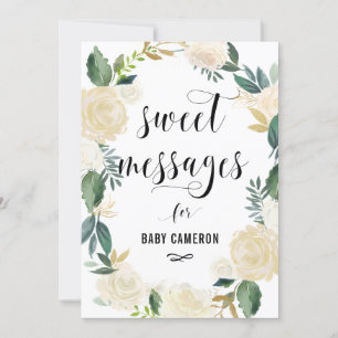 Fleurs d'aquarelle avec Parties scintillant d'or m