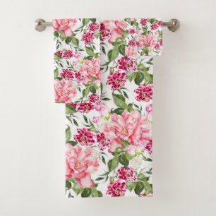 Fleurs d'aquarelle florale Orchidées de pivoines R