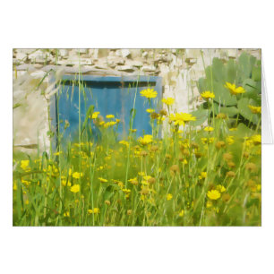 Fleurs d'aquarelle jaune