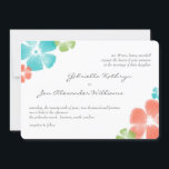 Fleurs d'aquarelle multitropicale Invitation de ma<br><div class="desc">Découvrez les produits de coordination dans notre boutique ! Brosses "Painted Flowers" avec l'aimable autorisation de "Obsidian Dawn" - http://www.obsidiandawn.com</div>