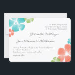 Fleurs d'aquarelle multitropicale Invitation de ma<br><div class="desc">Découvrez les produits de coordination dans notre boutique ! Brosses "Painted Flowers" avec l'aimable autorisation de "Obsidian Dawn" - http://www.obsidiandawn.com</div>