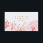Fleurs d'aquarelle rose Lys Carte de visite<br><div class="desc">Pour des articles de papeterie,  de publicité ou de merchandising supplémentaires zazzle correspondant à cet article,  veuillez nous contacter par l'intermédiaire du designer contact sur la page d'accueil de zazzle.</div>