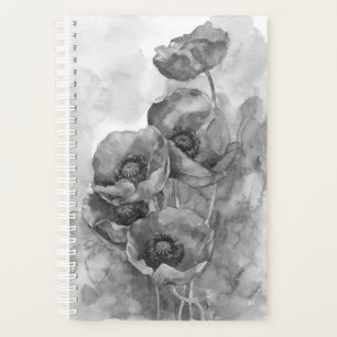 Fleurs d'aquarelle rouge pavot illustration fleurs