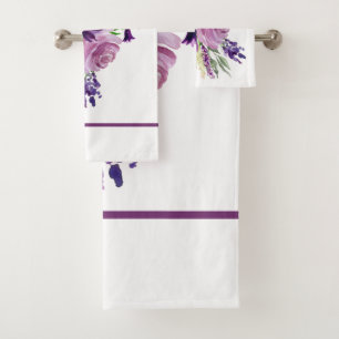 Fleurs d'aquarelle ultra violette