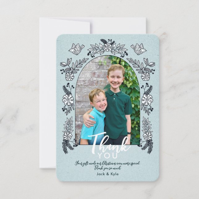 Fleurs d'arche de photo capricieuses Noël Merci C (Devant)