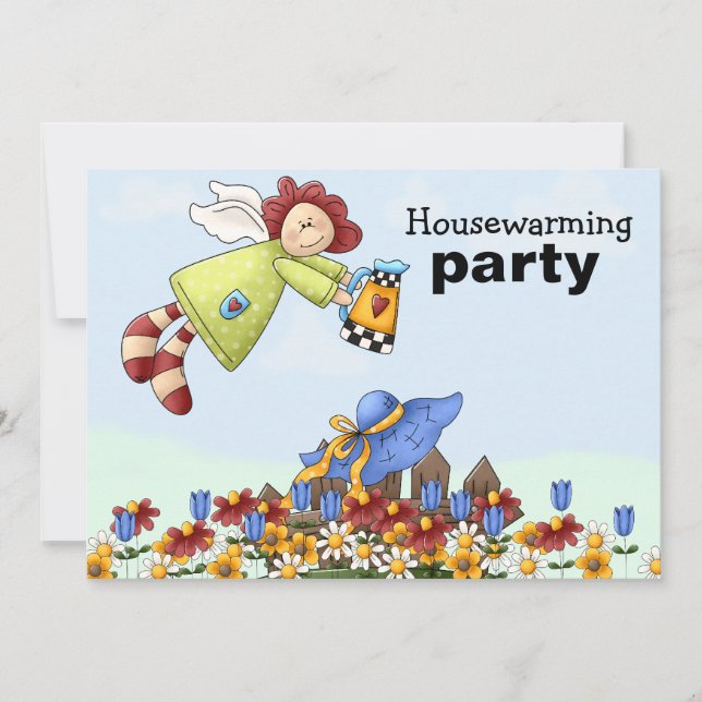 Fleurs d'arrosage Angel de campagne mignonne (Devant)