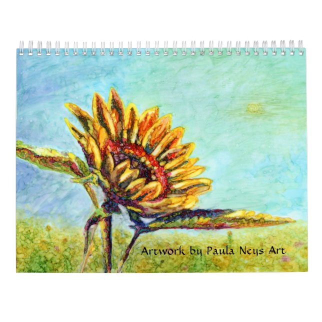 Fleurs d'art Paysages Angels 2023 Calendrier (Dos)