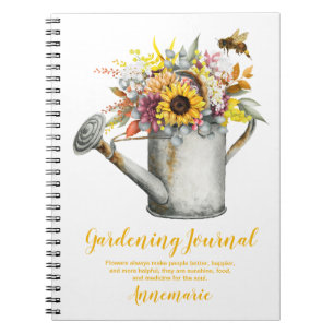 Fleurs d'automne Arrosoir rustique Journal de jard