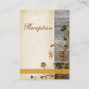 Fleurs d'automne, FAUX Bois Carte de boîtier 2