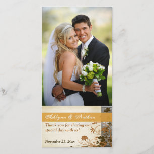 Fleurs d'automne, FAUX Mariage Carte photo 2