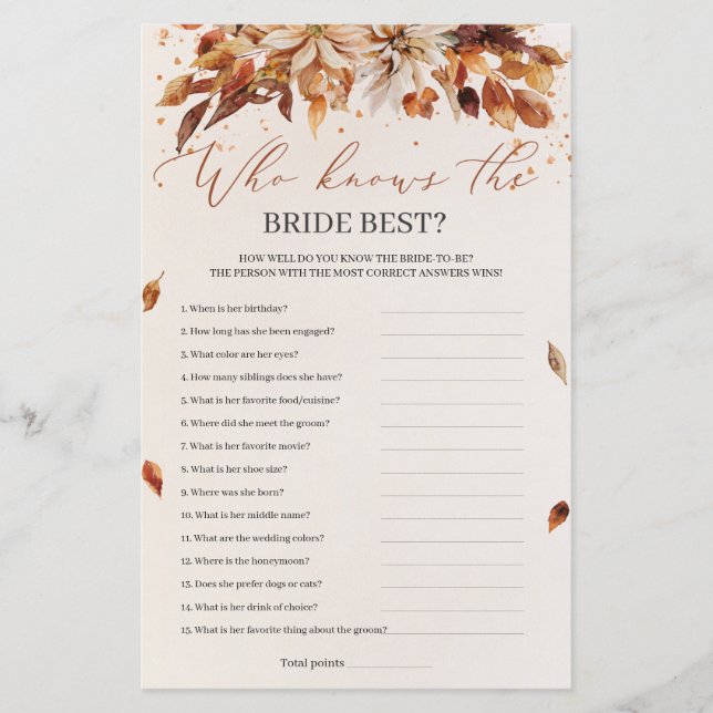 Fleurs D'Automne Rustrées Qui Connaît Le Mieux L'É (Devant)