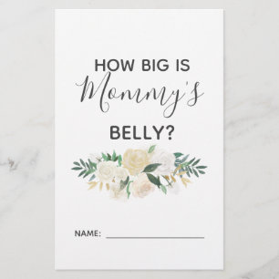 Fleurs de baby shower Quelle est la taille du jeu