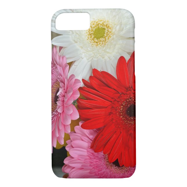 Fleurs de bois rose, rouge et blanc coque iphone (Dos)