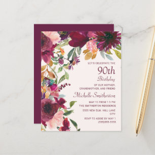 Fleurs de Bourgogne Violettes 90e Anniversaire Gra