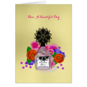 Fleurs de bouteille de parfum Feminine Élégante