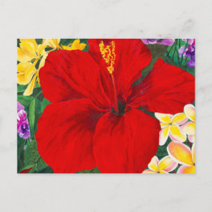 Fleurs de cartes postales Aloha