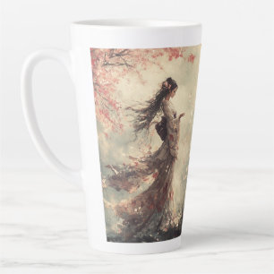 Fleurs de cerises Latte Mug
