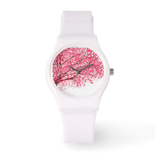 Fleurs de cerisier et montre de branches