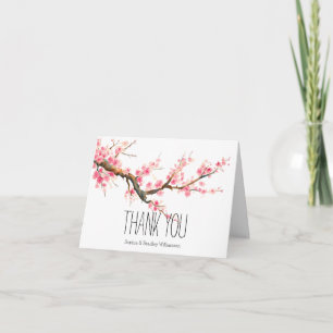 Fleurs de cerisier et oiseaux Merci