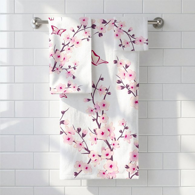 Fleurs de cerisier rose blanc (Créateur téléchargé)