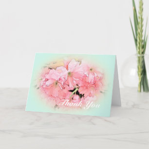 fleurs de cerisier rose en bleu clair merci