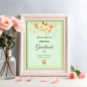 Fleurs de cerisier roses, livre d'or de mariage