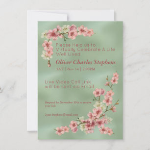 Fleurs de cerisiers en rose et Turquoise
