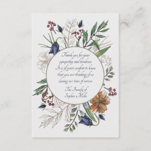 Fleurs de champ de sympathie Invitation