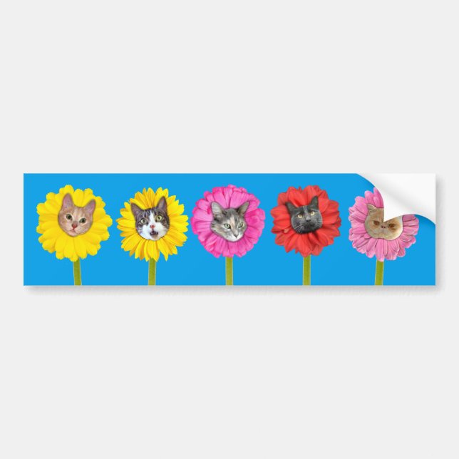 "Fleurs de chats" Jardin LOL Funny Sticker pare-ch (Devant)