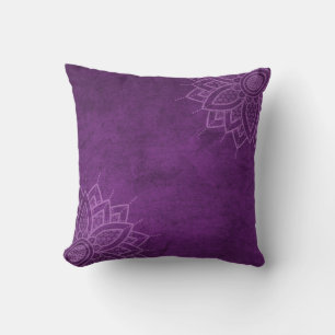 Fleurs de chrysanthème inspirées d'Asie Coussin