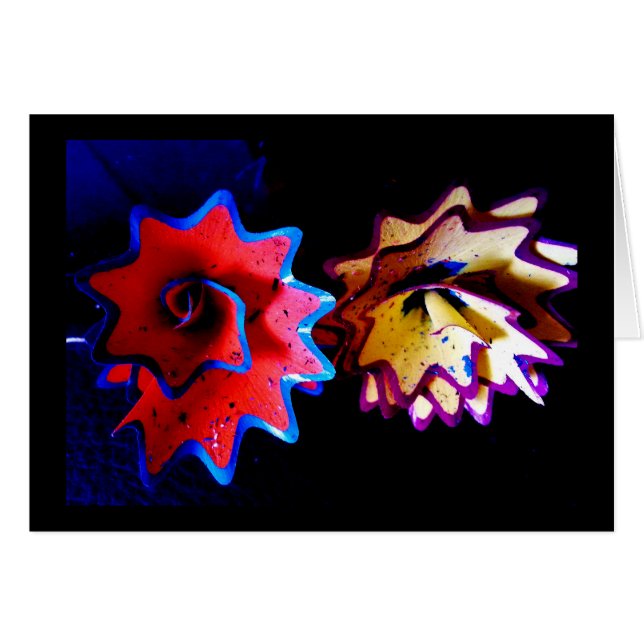 Fleurs de copeaux de crayon (Devant horizontal)