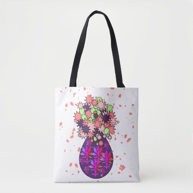 FLEURS DE CORAIL DANS LE Sac fourre-tout DE VASE P (Devant)
