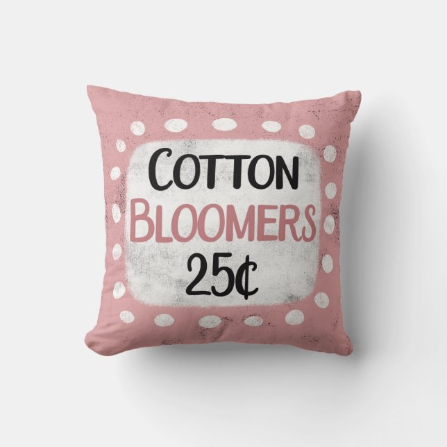 Fleurs de coton 25 Cents Lance Oreiller (Recto)