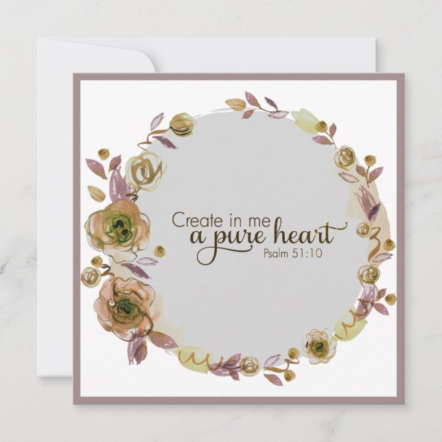 Fleurs de couronne Verdure Floral Religieux (Devant)
