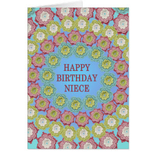 Fleurs de Crochet d'anniversaire nièce