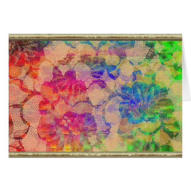 Fleurs de dentelle fluoro (Devant horizontal)