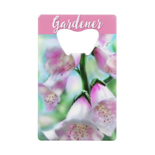 Fleurs de digitale florales rose personnalisées po