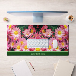 Fleurs De Faisée Rose Et Bumble Bee Personnalisées