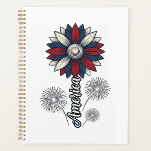 Fleurs de feu d'artifice vectoriel de l'Amérique p