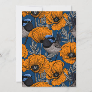 Fleurs de fleurs et fleurs de pavot orange