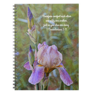 Fleurs de foi Iris Carnet de prière de confort