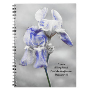 Fleurs de foi Iris Force Carnet de prière
