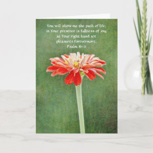 Fleurs de foi Zinnia carte d'encouragement