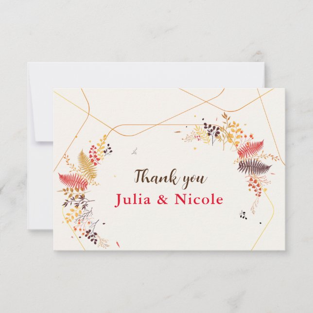 Fleurs de forêt sauvage Mariage de feuillage de ch (Devant)