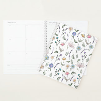 Fleurs de gribouillis d'aquarelle printanière