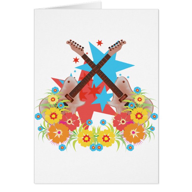 Fleurs de guitare d'étoile (Devant)