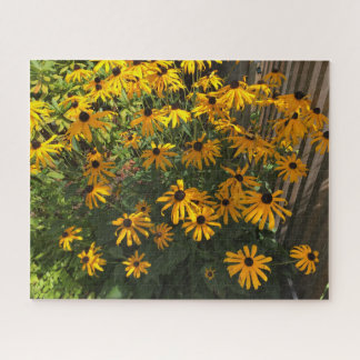 Fleurs de jardin d'automne de puzzle