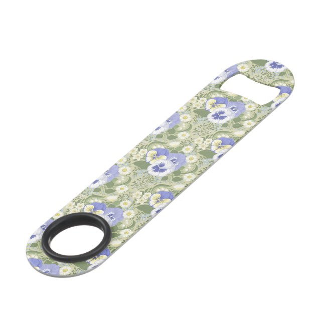 Fleurs de jardin printanier sur sauge (Devant angulaire)