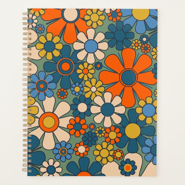 Fleurs de Jardin Rétro Motif Floral (Devant)